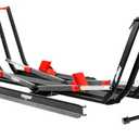 Young 200 lbs Ebike Racks with Ramp for Tow Hitch with 2 Arms, Tire Clamp 2 Bike Rack Hitch for Car SUV RV Truck Trailer, Scratch Free, Fit up to 5 Inch Fat Tire, 2" Receiver