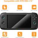 Hianjoo 3 Pcs Screen Protector Compatible AYN Odin 2 Base, Tempered Glass [HD Clarity] [9 Hardness] [Anti-Scratch] [Easy Installation]