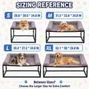 Adjustable Bedside Dog Bed for Medium Dogs (31.5 x 23.6 x 24.8 inches)