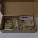 Ravinte 10 Packs (5 Pairs) 3/8" Inset Gold Cabinet Hinge,Self Closing Hinges for Kitchen/Bathroom/Furniture Cabinets & Doors,Decorative Cabinet Hardware Kitchen Cabinet Hinge with Door Bumper