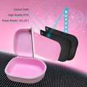 Headphone Headset Case for Beats, Sony, Raycon, JBL, OneOdio, TOZO, SteelSeries, Jabra, Audio-Technica & Sennheiser HeadphonesOuter Pink+Inner Pink (Pink Outside+Pink Inside)
