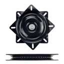 6 Inch Heavy Duty Swivel Plate, 360 Degree Rotating Turntable Base with Ball Bearings for Bar Stool, Chair, Recliner, Boat Seat (Black)