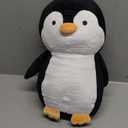 5 Pieces Penguin Stuffer Animals Set, Giant 16 Inch Mommy Penguin Plush Toy with 4 Cute Babies Plushies in Her Zippered Tummy, Gifts for Kids Girls Boys, Birthday, Christmas