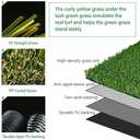 LITA Natural Thick Realistic Deluxe Artificial Grass Turf Customized Size 3 x 10 Feet, 1.5" Synthetic Lawn Perfect for Indoor/Outdoor Garden Lawn Landscape Fake Grass Rug
