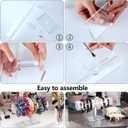 Maitys Hovering Acrylic Bracelet Display Stand T Bar Jewelry Holder Watch Bangle Organizer for Necklace Pendants Anklet Home(Clear)
