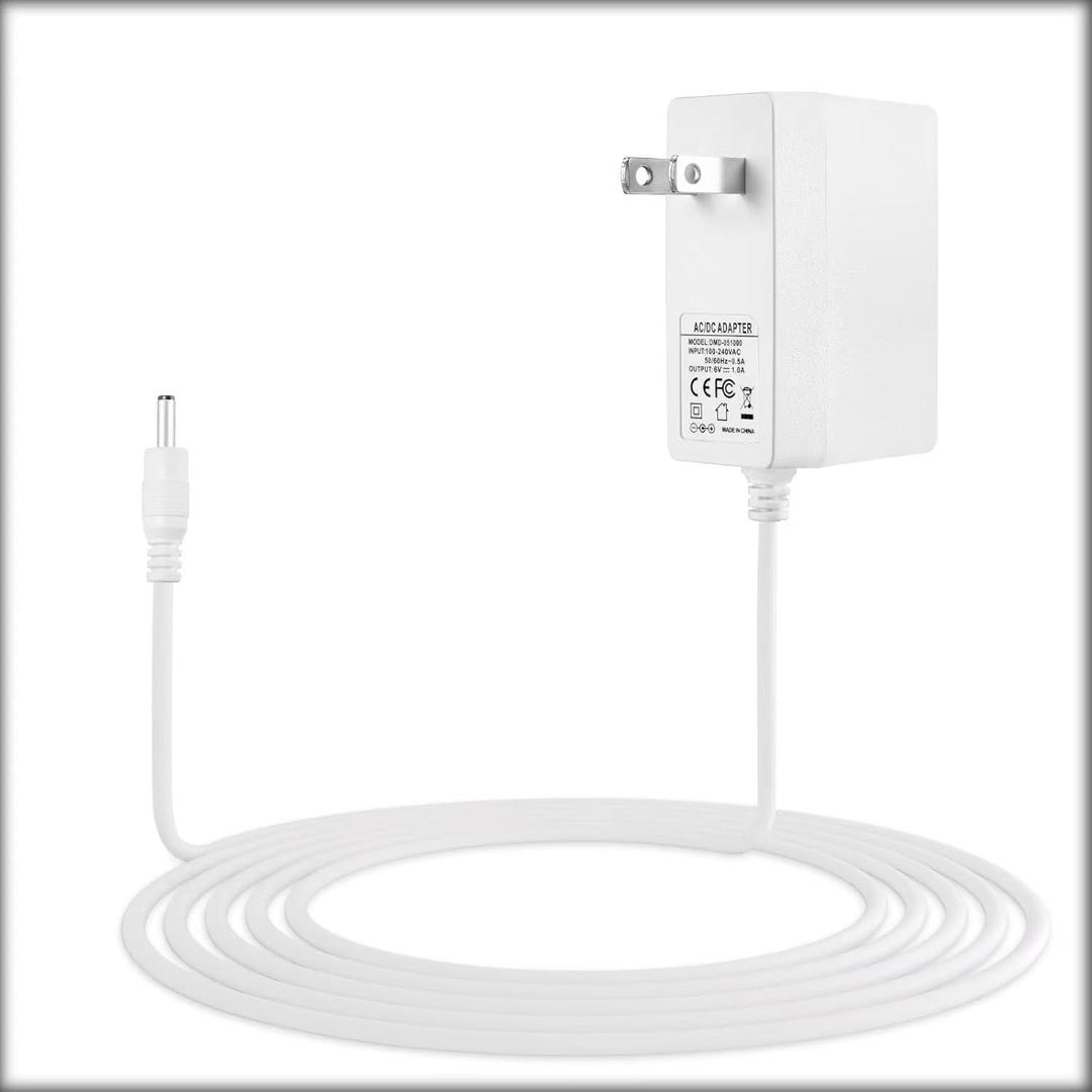 for vtech Baby Monitor Charger Cord is Suitable for The 6V vtech Baby Monitor Models DM221, DM221-2, DM223, and DM251 as Well as DM111, DM112, DM222, and DM271 Safe Sound Audio Monitors.