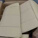 GXARTS Driver and Passenger Side Bottom Replacement Leather Seat Cover Tan Compatible with Ford Expedition 2007 2008 2009 2010 2011 2012 2013 2014