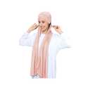 Instant Jersey Cotton Hijab Scarf for Women, Non-See Through Tieback Muslim Head Scarf