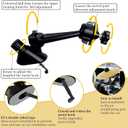 Fun Air Vent Clips Drum Cymbal, Easy Clip-On Mini Cymbal for Music Lovers, Compact Durable Car Accessory for All Types Of Vehicles (Golden, 2PCS)