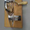 Manual Bread Slicer with Hand Crank - Adjustable Thickness Stainless Steel Bread Cutter for Even Slices, Versatile for Homemade Sourdough, Sandwich Bread & More, Suction Cup Base for Stability(silver)