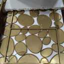 Gold Wall Mirrors Decorative - 51"x23" Large Modern Wall Mirror for Home Decor, 55 Pieces Multi-Size Pebble Design Metal Framed Accent Mirror for Entryway Bedroom Living Room Wall Art Decor
