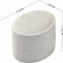 Velvet Wedding Ring Box - Octagon 3 Slots Engagement Ring Boxes with Hinged Lid for Proposal Engagement Wedding, Proposal Ring Box-PRB009-Beige-3 Slots