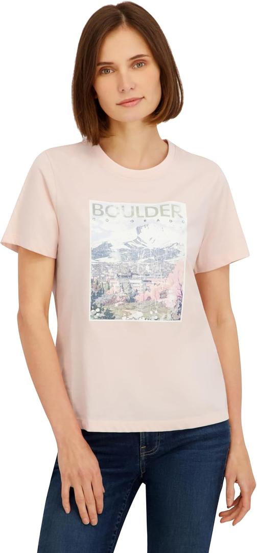 Spyder Women's Boulder Colorado Graphic Short Sleeve Tee T-Shirt (XL)