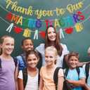 Teacher Appreciations Week Banner, Thank You to Our Amazing Teachers Banner, Teacher Appreciations Week Party Decorations, Thank You Teachers Decor for Classroom, NO-DIY