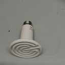 Aiicioo Reptile Heat Lamp Bulb -60W Ceramic Heat Emitter No Harm No Light Infrared Heater Lamp for Chicken Coop Lizard Aquarium Snake Outside Dogs Brooder 110V,White