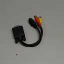 MECCANIXITY VGA to RCA Cable, 3RCA + S-Video Adapter VGA Cable for TV PC Computer