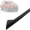 ECOTRIC Right A-Pillar Molding Windshield Outer Trim Compatible with 2011-2019 Ford Explorer 4 Door Utility Replace for BB5Z-7803145-AA, BB5Z-7803137-AB W/Side Tape (Passenger Side)
