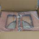 AmazerBath 8.5 Inches Bamboo Toilet Stool Squat for Adult, Foldable Squatting Potty Stool for Bathroom, 0.79" Thickness Poop Stool with Non-Slip Strip, No Assembly Required, Dark Wood Color