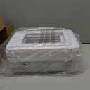 Delamu 2-Tier Multi-Purpose Bathroom Under Sink Organizers and Storage, Stackable Kitchen Pantry Organization, Pull Out Medicine Cabinet Organizer with Movable Dividers, White, 2 Pack