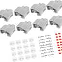 8 Set 2 Pin No.9098011875 Fuel Injector Connector Adapter Plug Clip Kit Replacement for Toyota Auto Accessories