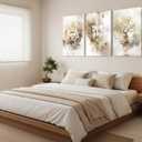 SMFARTJX 3Pcs Zen Canvas Wall Art 16x24in | Tree of Life Lotus Flower Buddha Pictures Wall Decor Poster Print Artwork For Living Room Yoga Room Hotel Bedroom