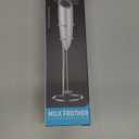 SIMPLETaste Milk Frother Handheld Battery Operated Electric Foam Maker, Drink Mixer with Stainless Steel Whisk and Stand for Cappuccino, Bulletproof Coffee, Latte (Gray) With Stand