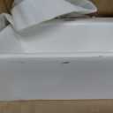 Small Vessel Sink 15"x12" Wall Mount Bathroom Sink Rectangular White Porcelain Ceramic Mini Floating Tiny Bathroom Wall Mounted RV Sink, 15.3"x12" Wall Mount