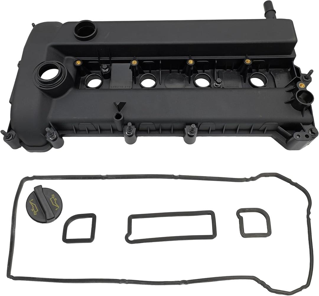 L502-10-210E Engine Valve Cover with Gasket for 2010-2013 Mazda 3, 2009-2015 Mazda 5, 2011-2013 Maz-da 6, 2010-2012 CX-7 2.0L 2.3L 2.5L, Replaces L502-10-210C L502-10-210B
