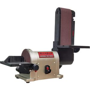 BUCKTOOL Bench Belt Disc Sander for Woodworking,4x36" Belt,6" Disc,5A | Bench Sander with 3/4HP Direct Drive,2161FPM,3450RPM,Miter Gauge，Quick Belt Change for Bevel,Contour Sanding