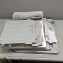 Plastic Cat House Outdoor & Indoor, Waterproof Feral Cat Houses with Escape Door, Sturdy Outdoor Cat House with Bed Mat, Outside Cat Shelter for Small Pet, Assemble and Clean Easily-Grey