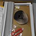 BJADE'S Window Air Conditioner Side Panels with Adjustable Frame Size Suitable for Different Window AC Unit 5,000-14,000Btu, Side Panel Seal Kit,Room AC Accordion Filler Curtain Replacement Kit