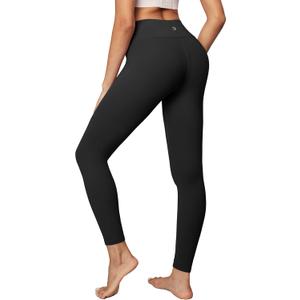IUGA High Waisted Leggings for Women Running Workout Leggings with Inner Pocket Yoga Pants for Women (X-Large, Black)