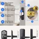 TEEHO TE004 Keyless Entry Keypad Door Lock with Handle - Smart Digital Electronic Lock for Interior Door with Anti-Peeping, Auto Lock & Passage Mode - Easy Installation - Matte Black
