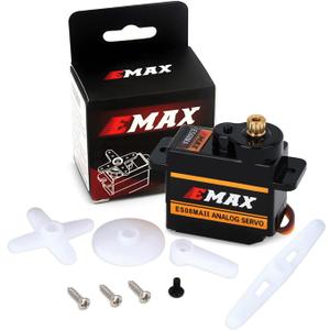 INJORA Emax ES08MAII 12g Analog Servo for AX24 SCX24 Bronco Gladiator C10 JLU Deadbolt B17 Axial Upgrade Parts RC Car Boat Model