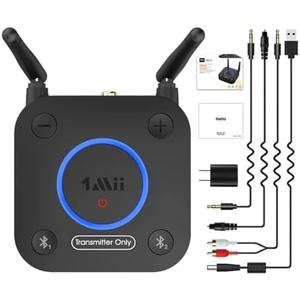 B06TX BIIuetuoth Signal Sende Transmlttier Audlo Aptx LL HD Dual Link Coaxial Optical 3.5mm Wirreless Adaptier for TV PC Headphone #