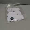 Hylaea Athletic Running Socks Cushion Padded Moisture Wicking Low Cut (White, S)