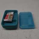 GoodCook Meal Prep Rectangle Two Compartment 20-Piece, Teal, Made without BPA