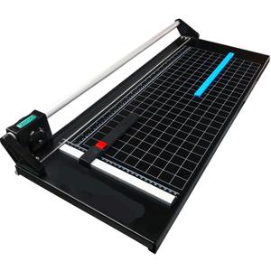 24 Inch Paper Trimmer, Rotary Paper Cutter, Precision Board Paper Trimmer with Measurement Grids, Bi-Directional Cutting Blade for Graphic Film, Canvas