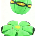 2 Magic Balls for Kids, Children Bouncing Ball Magic Metaball, Collapsible Flat Popup Meatball Toy with 6 Light for Indoor & Outdoor