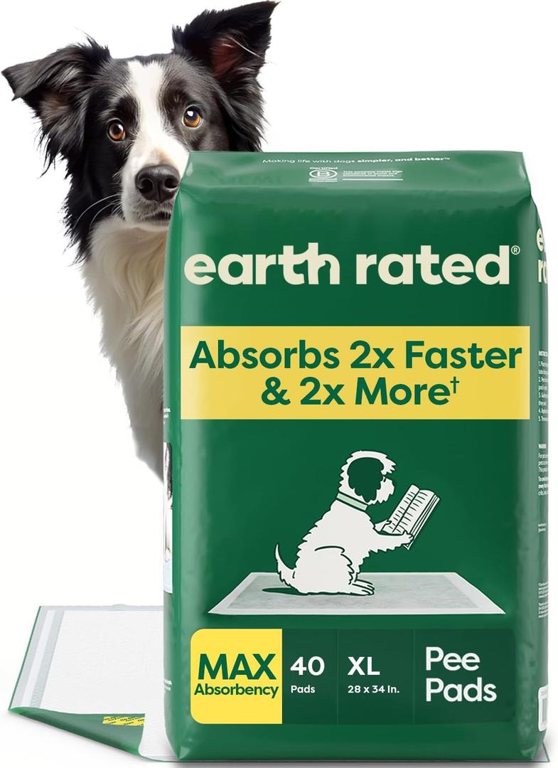 XL Dog & Puppy Pee Pads, Clear View Top, Max Absorbency, 40CT