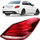 LED Tail Light Lamp Assembly For Mercedes Benz W205 C Class C300 C400 C63 AMG 2015 2016 2017 2018 2059062102 Rear Tail lamp Bake Lamp Right Passenger Side (Right Passenger Side)