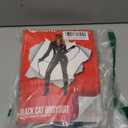 Morph Black Catsuit For Women Leather Jumpsuit Womens Adult Black Cat Suit Halloween (Large)