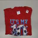 It's My 10th Soccer Birthday Party 10th Birthday Boy Soccer T-Shirt (Red, Large)