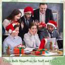 36 Pcs Luminous Light up Bulb Christmas Pens Bulk Glow in The Dark Ballpoint Pen Black Ink Pen for Adults Office Supplies Christmas Stocking Stuffer Gift