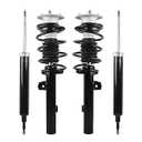 MOSTPLUS Front & Rear Complete Strut shock Absorbers Assemblies 11373 11374 5616 Compatible With BMW 335i 328i 323i 330i / Compatible With 2008-2013 BMW 128i 135i 135is (Set of 4)