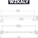 Brushed Grey Towel Bar, 22 Inch 304 Stainless Steel Towel Rack Bathroom, Towel Holder Brushed Grey Wall Mount, Total Length 24 Inch