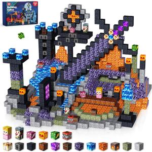 Goody King 150 PCS Magnetic Building Blocks,Dark Castle Set Magnetic Blocks,Magnetic Toys for Kids, Sensory Toy for STEM Learning Toys for Kids 3+ Boys and Girls Christmas Birthday Gifts