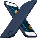 Miracase Ultra Slim Designed for iPhone SE Case 2022(3rd Gen)/iPhone SE 2020 Case(2nd Gen)/iPhone 7 Case/iPhone 8 Case with Screen Protector, Multi-Color Silicone Shockproof Phone Case(Dark Blue)