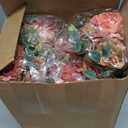 Tigeen Artificial Flowers Artificial Peonies Silk Flowers Faux Peony Fake Peony Silk Hydrangea Bouquet for Wedding Table Centerpiece Floral Vase Decor(Bright Orange,24 Bundles)