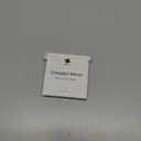 OMIRO 1X/10X Magnifying Compact Mirror with PU Leather, Ultra-Portable for Purses and Travel, Round Black